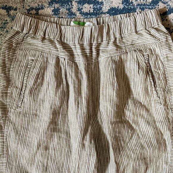 Anthropologie Striped Linen Pants - Picture 4 of 7